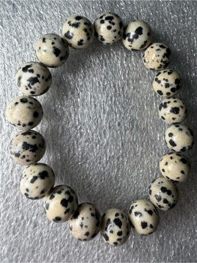 10MM Dalmatian Jasper Natural Crystal Bracelet